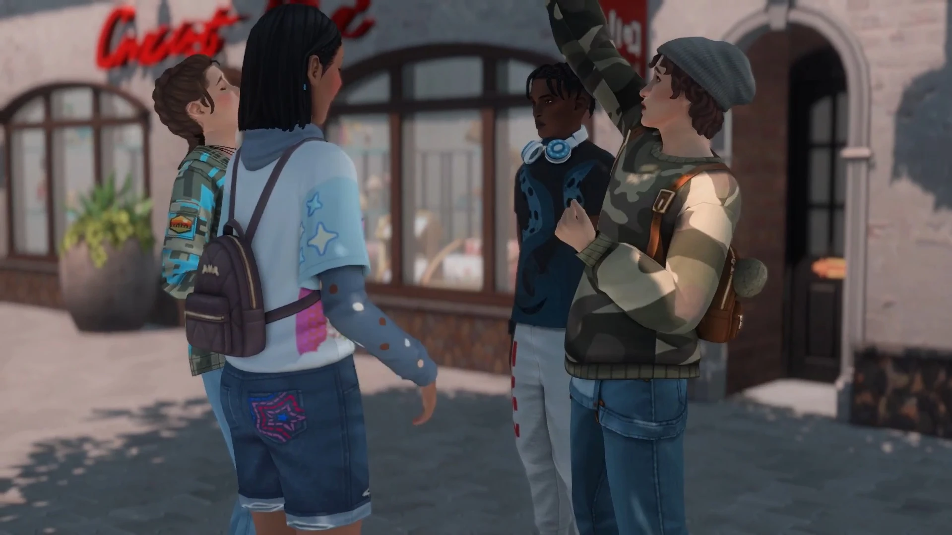 Town People Animated Deco Sims by siminadee – Sims 4 CC animated townspeople