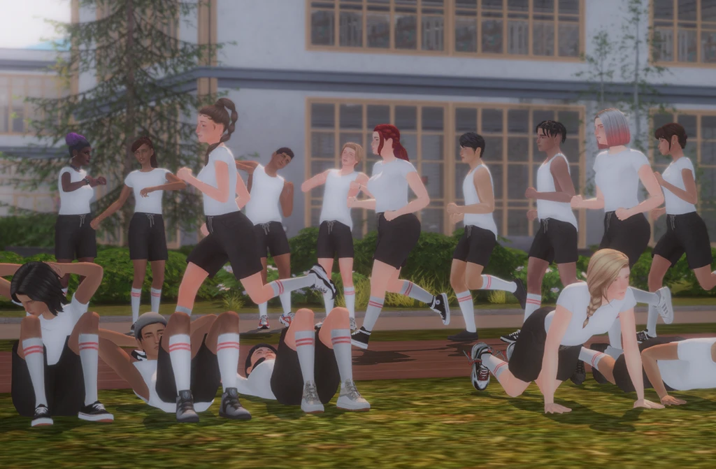 High School Deco Sims by rebouks – Sims 4 CC high school students decor