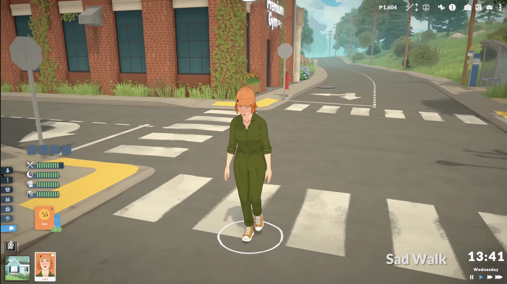 Paralives: грустная походка — опущенные плечи и волочащиеся шаги