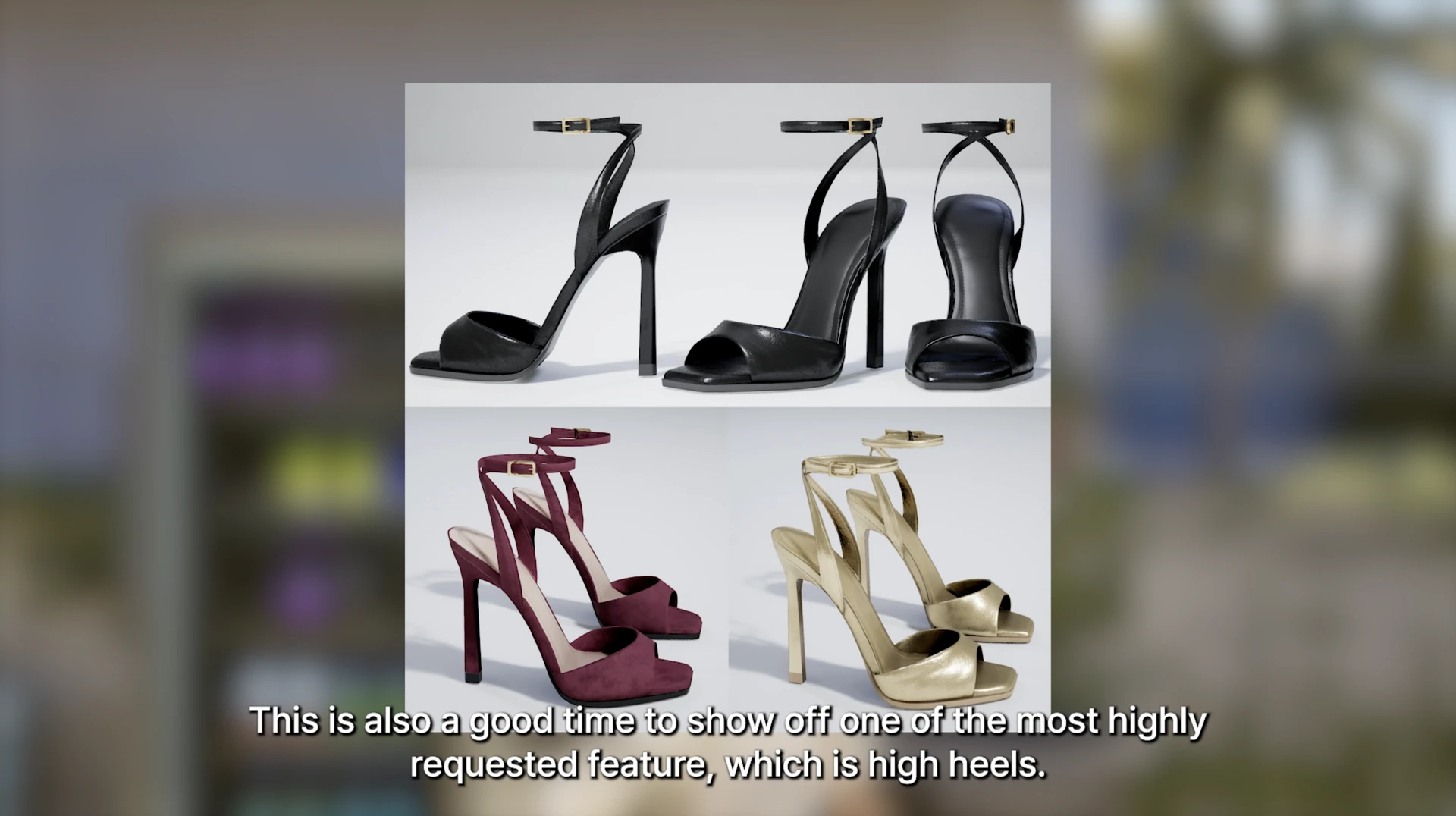 InZOI: туфли на высоком каблуке — новая обувь для персонажей (скриншот)