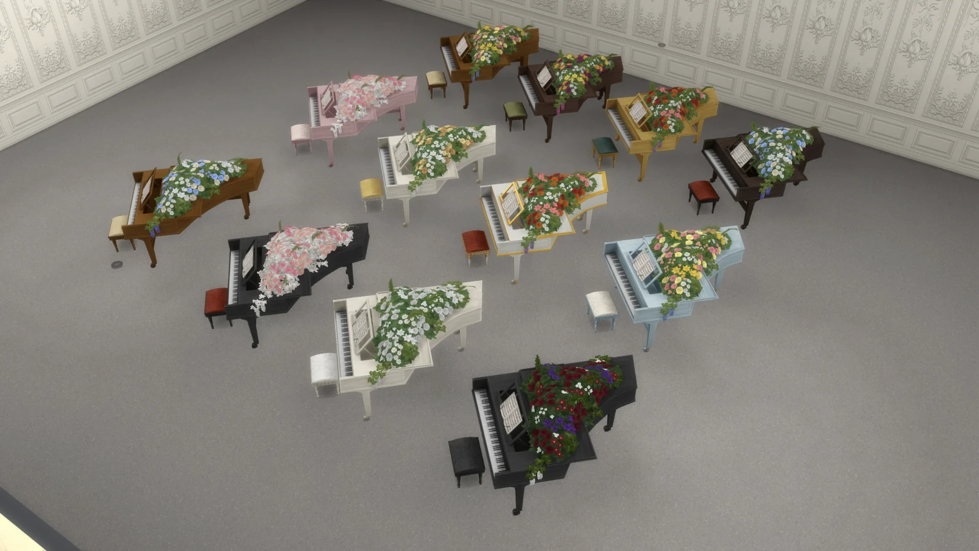 Эксклюзивный бонус бандла The Sims 4 × «Бриджертоны»: пианино «Бриджертон-хаус»