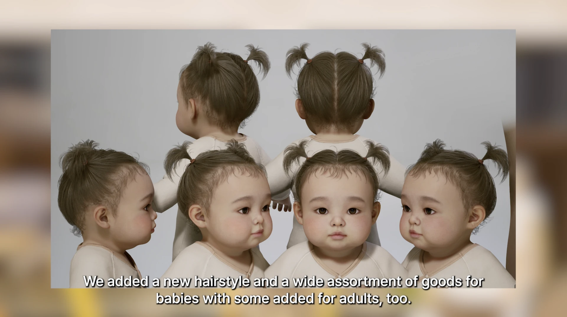 InZOI: новые причёски и одежда для малышей (скриншот)