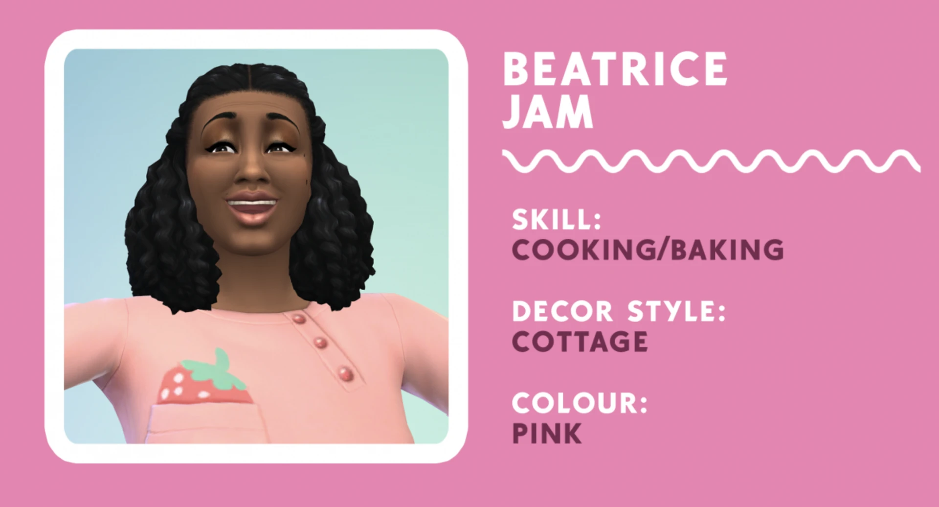 The Sims 4 Tiny Town Challenge by Deligracy Beatrice Jam Card