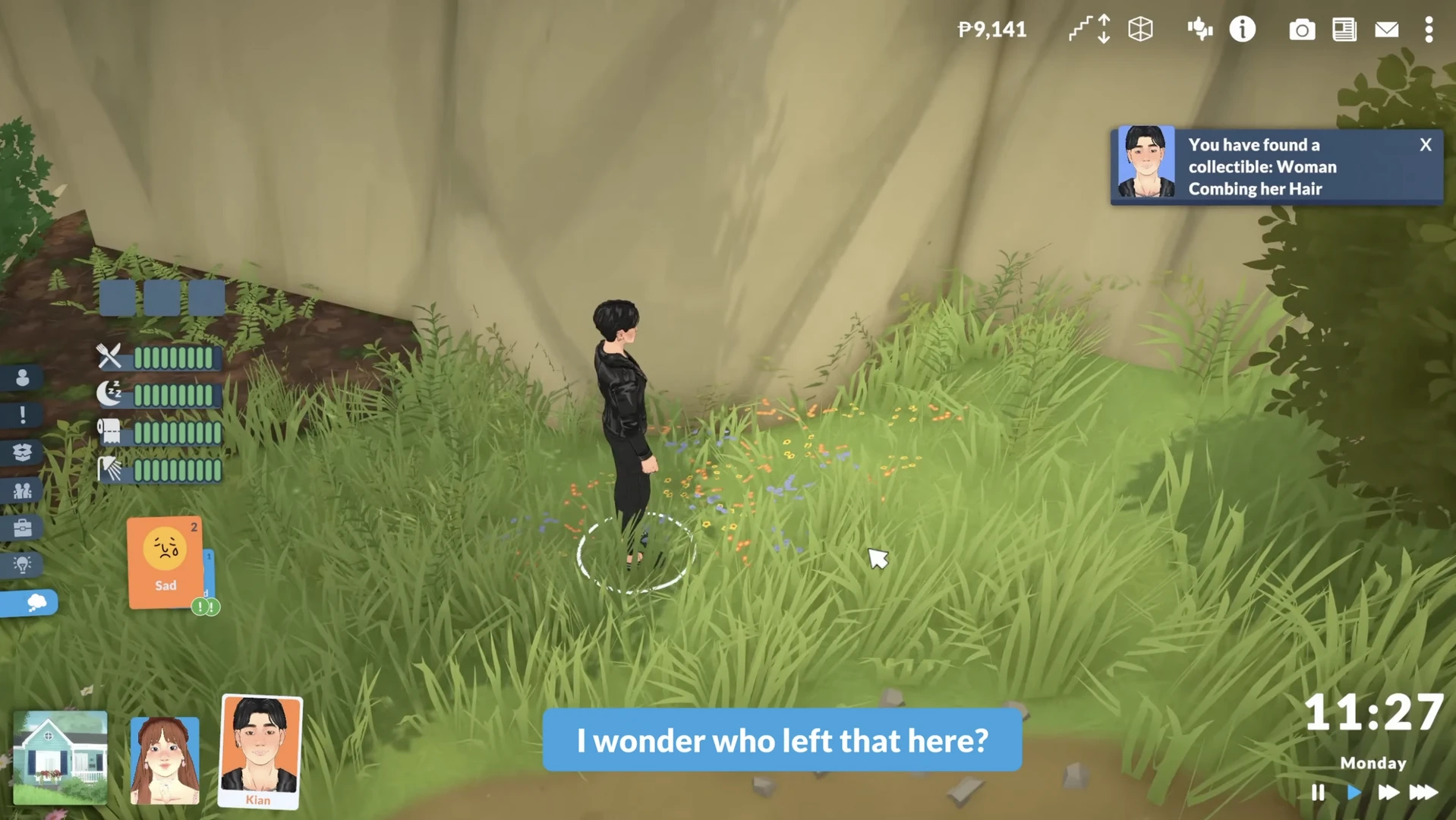 Paralives: предмет из сундука «Женщина, расчёсывающая волосы» (коллекционная находка)