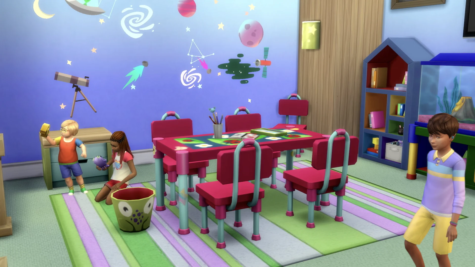 The Sims 4 — новые объекты для строительства, включая детский стол и стул из патча 1.128.90.1030