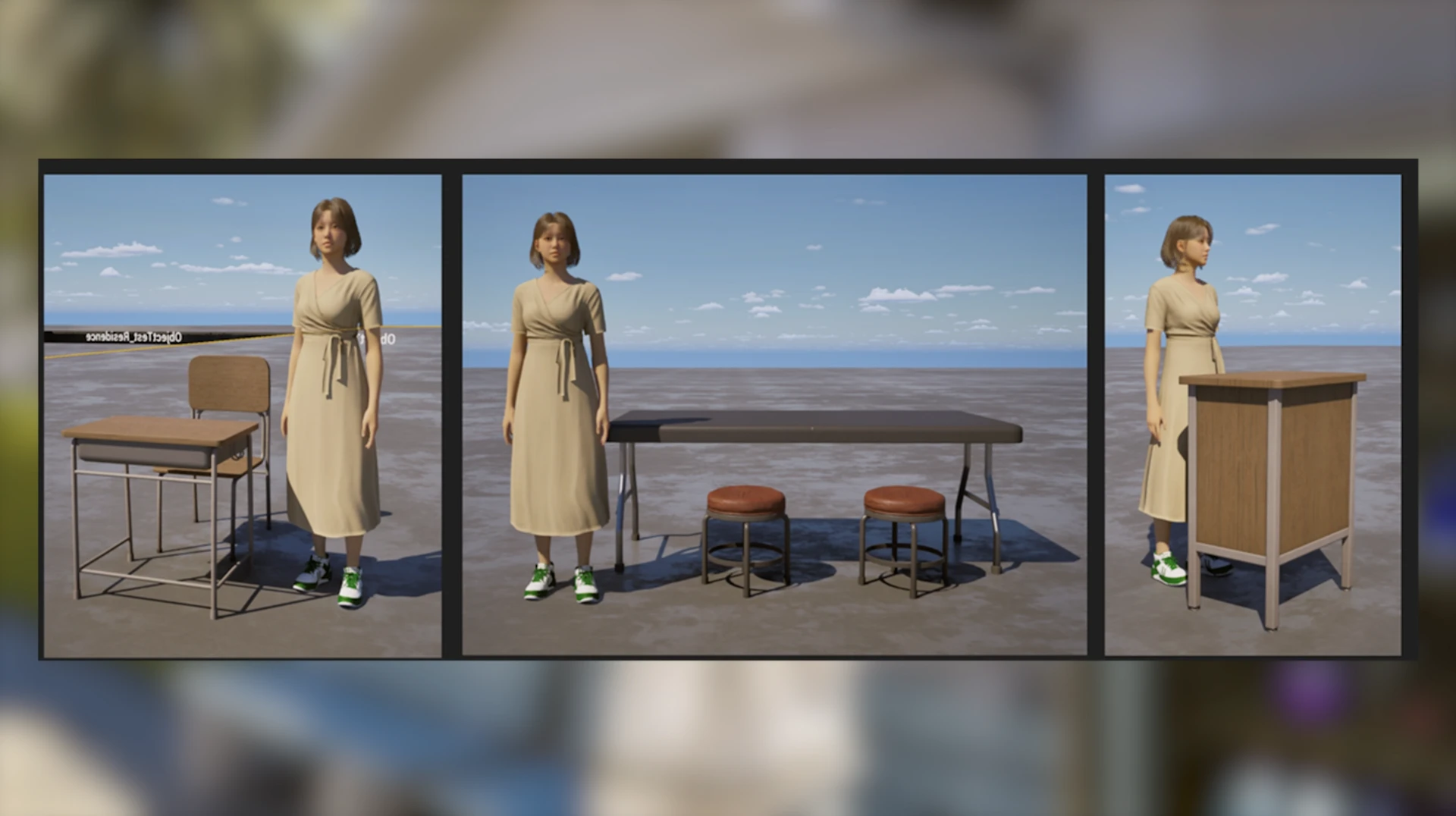 InZOI: школьная мебель и декор — предметы для классов и коридоров