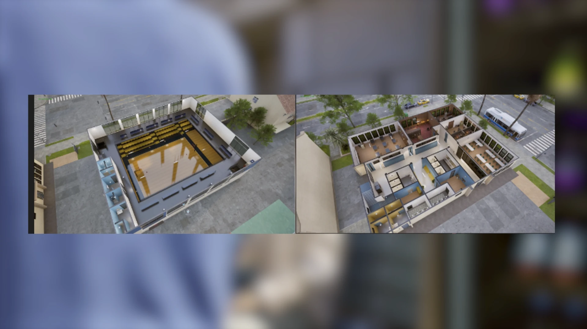 InZOI: школьный класс — парты, доска и оформление помещения