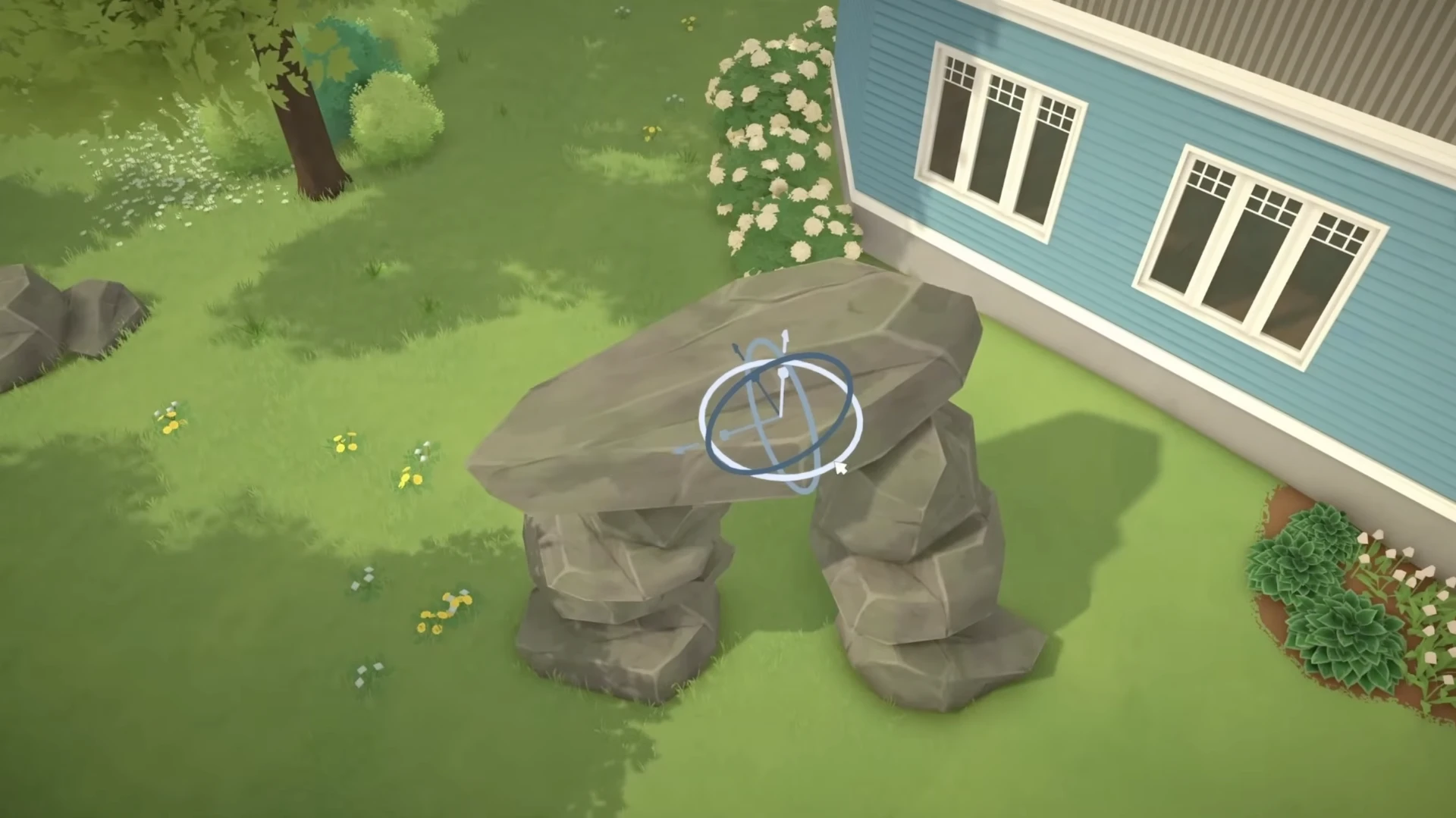 Raising, lowering, and rotating objects in advanced edit mode in Paralives