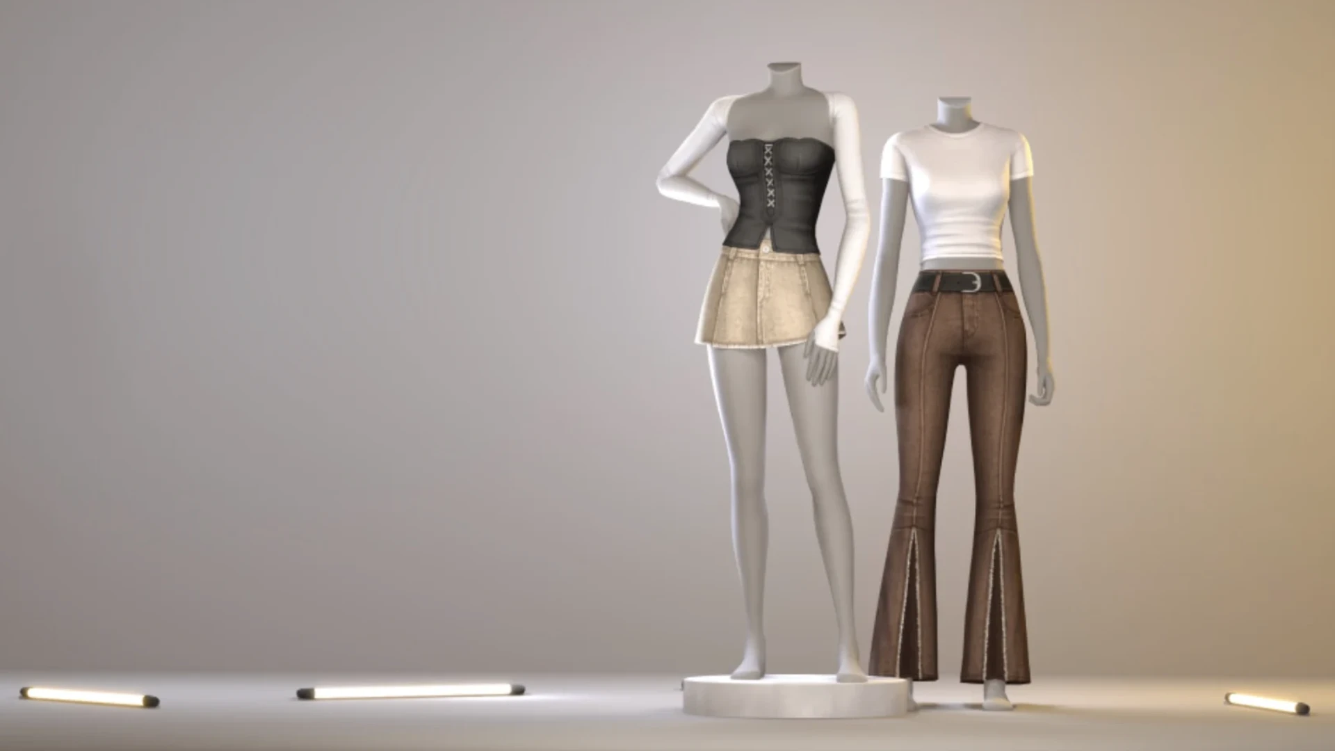 Urban Refined by TwistedCat — CAS clothing collection promo image for The Sims 4 Marketplace