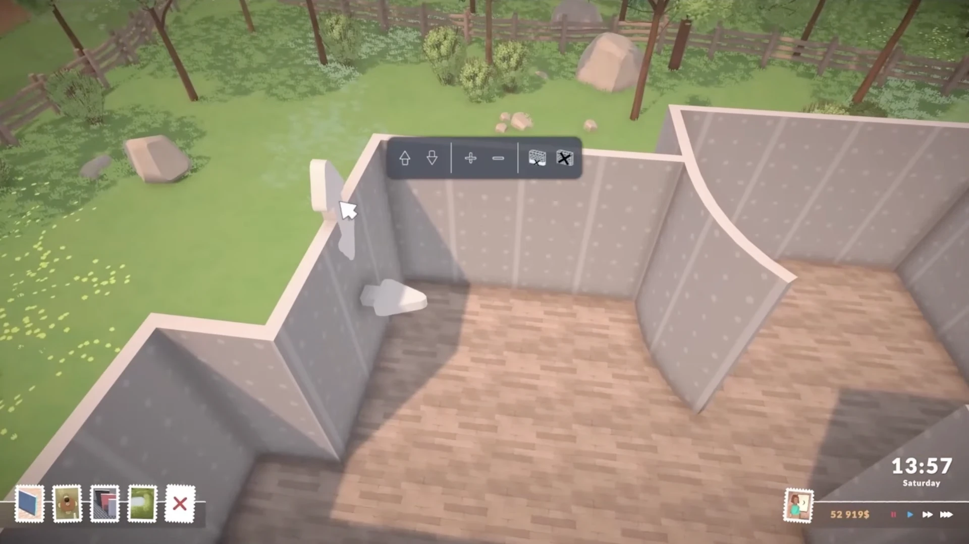 Moving and editing built walls in Paralives