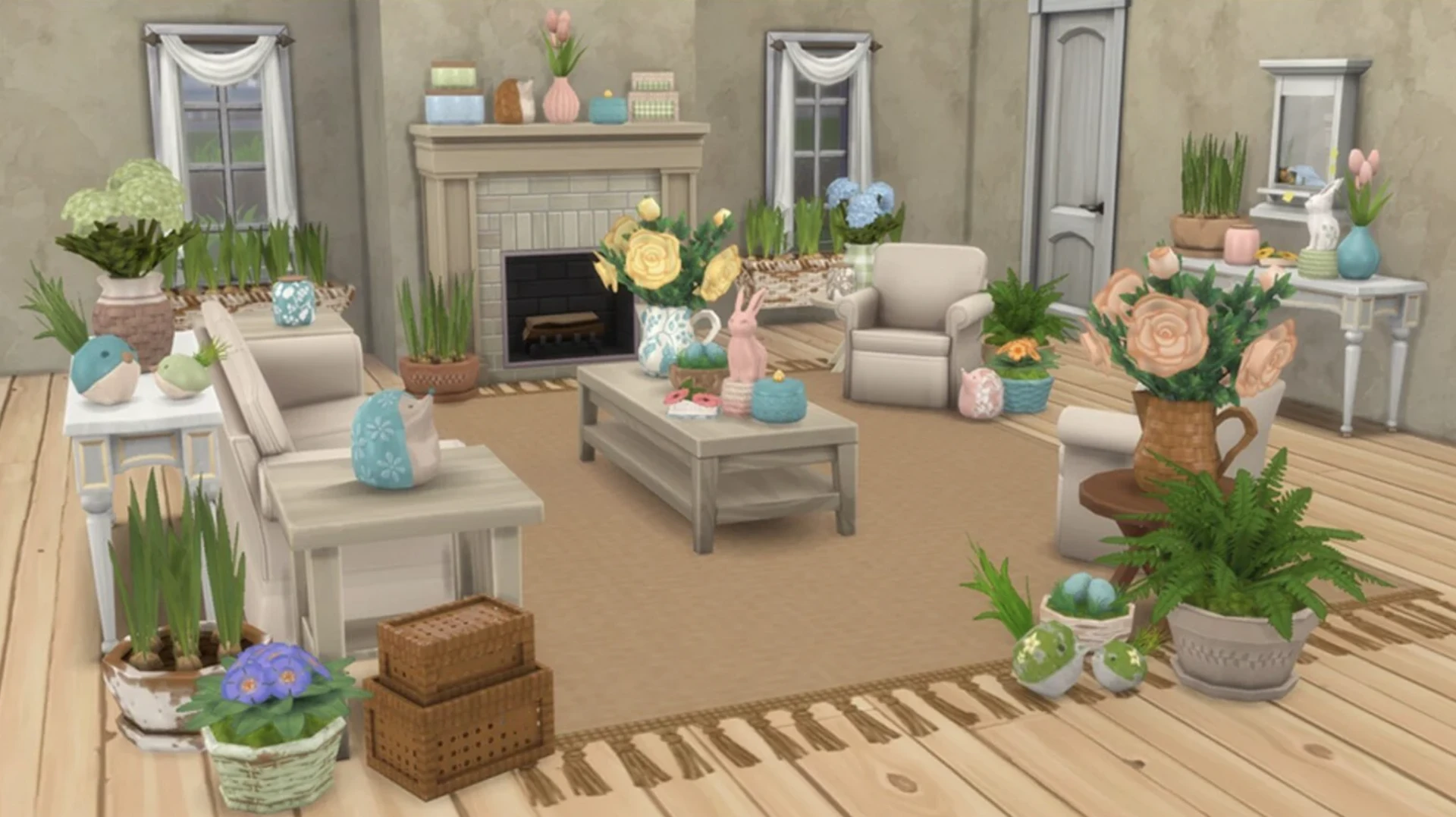 Spring Cottage Plants & Decor by BrazenLotus — spring-themed decor set in The Sims 4 Marketplace