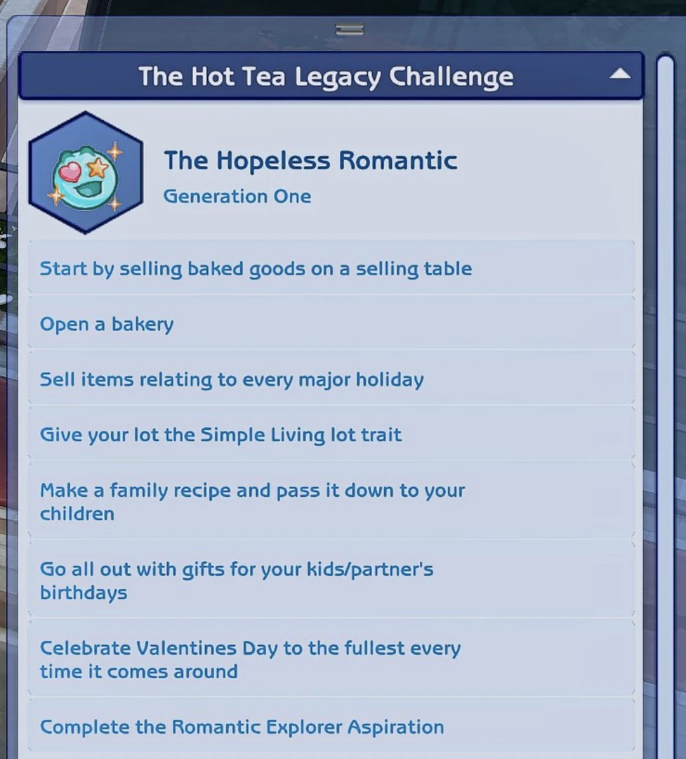 Challenge Tracker: прогресс челленджа, привязанный к конкретной семье в сохранении (скриншот)