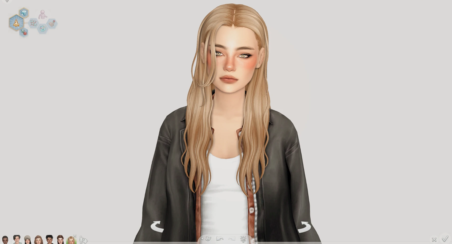 The Sims 4 Create a Sim: new Base Layers category under Accessories for undershirts and leggings worn under outfits