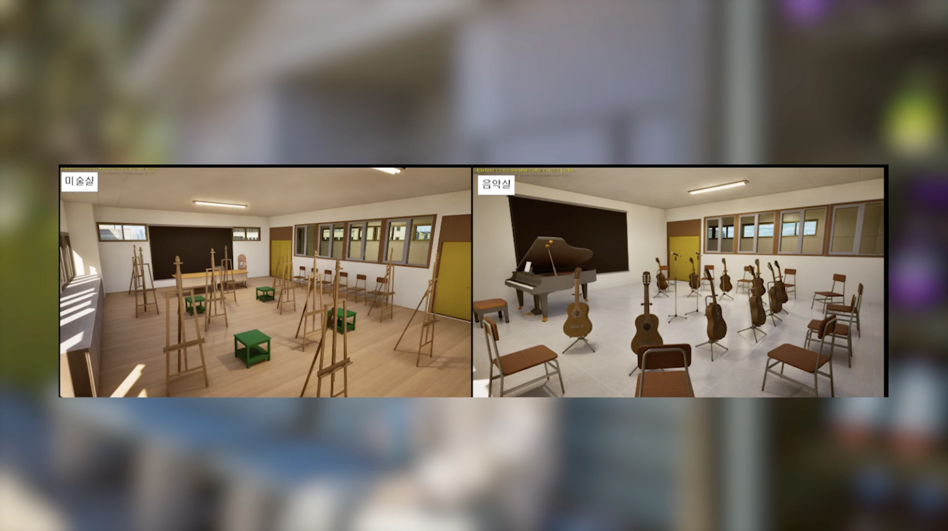 InZOI: интерьер школы — коридоры и учебные помещения (скриншот)