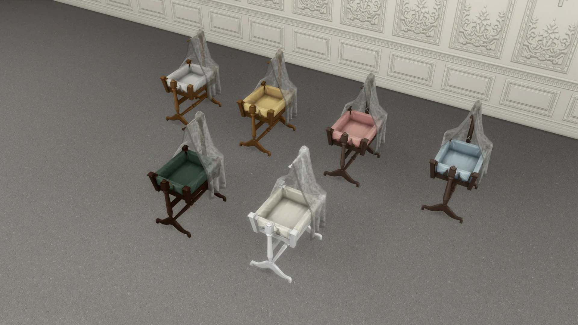 Эксклюзивный бонус бандла The Sims 4 × «Бриджертоны»: колыбелька «Маленькая радость»