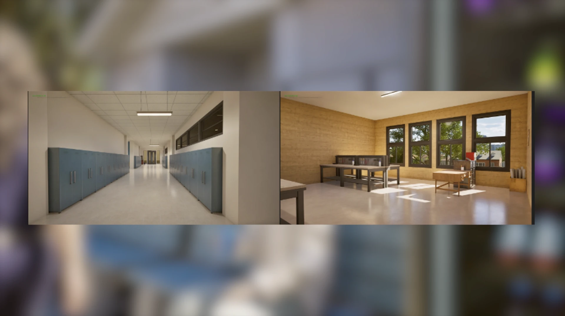 InZOI: школьные коридоры — интерьер школы в обновлении