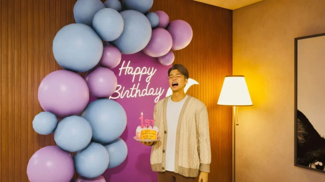 Праздничный торт в InZOI к годовщине: при нарезке появляется секретное послание от разработчиков