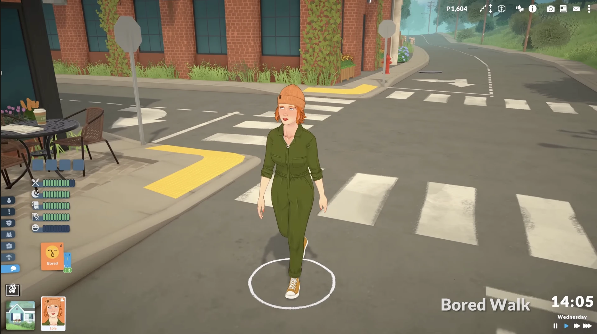 Paralives: скучающая походка — медленный шаг и опущенная голова