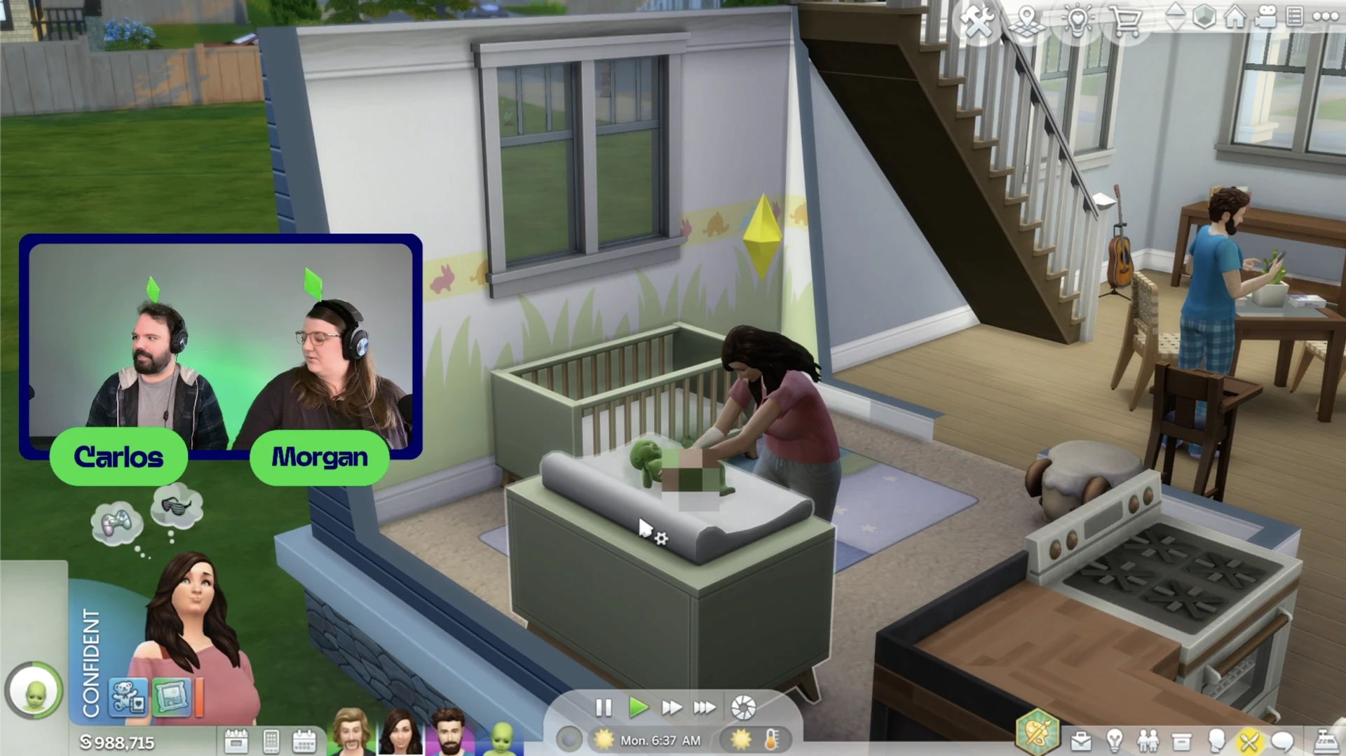 Уход за младенцами в The Sims 4 ускорен: кормление из бутылочки занимает меньше времени (демонстрация на стриме)