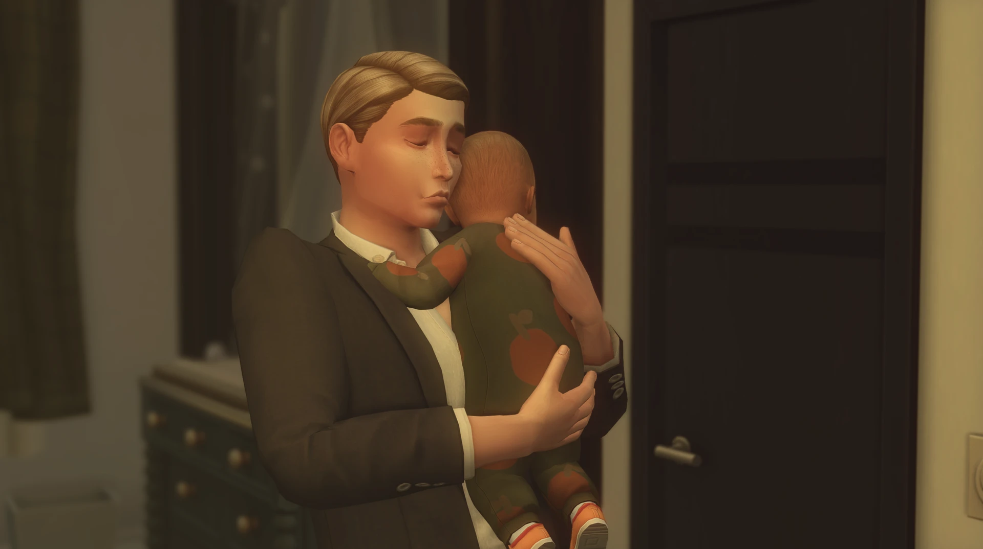 The Sims 4 — сим моет руки в новой анимации после патча 1.128.90.1030, исправление поведения в ванной
