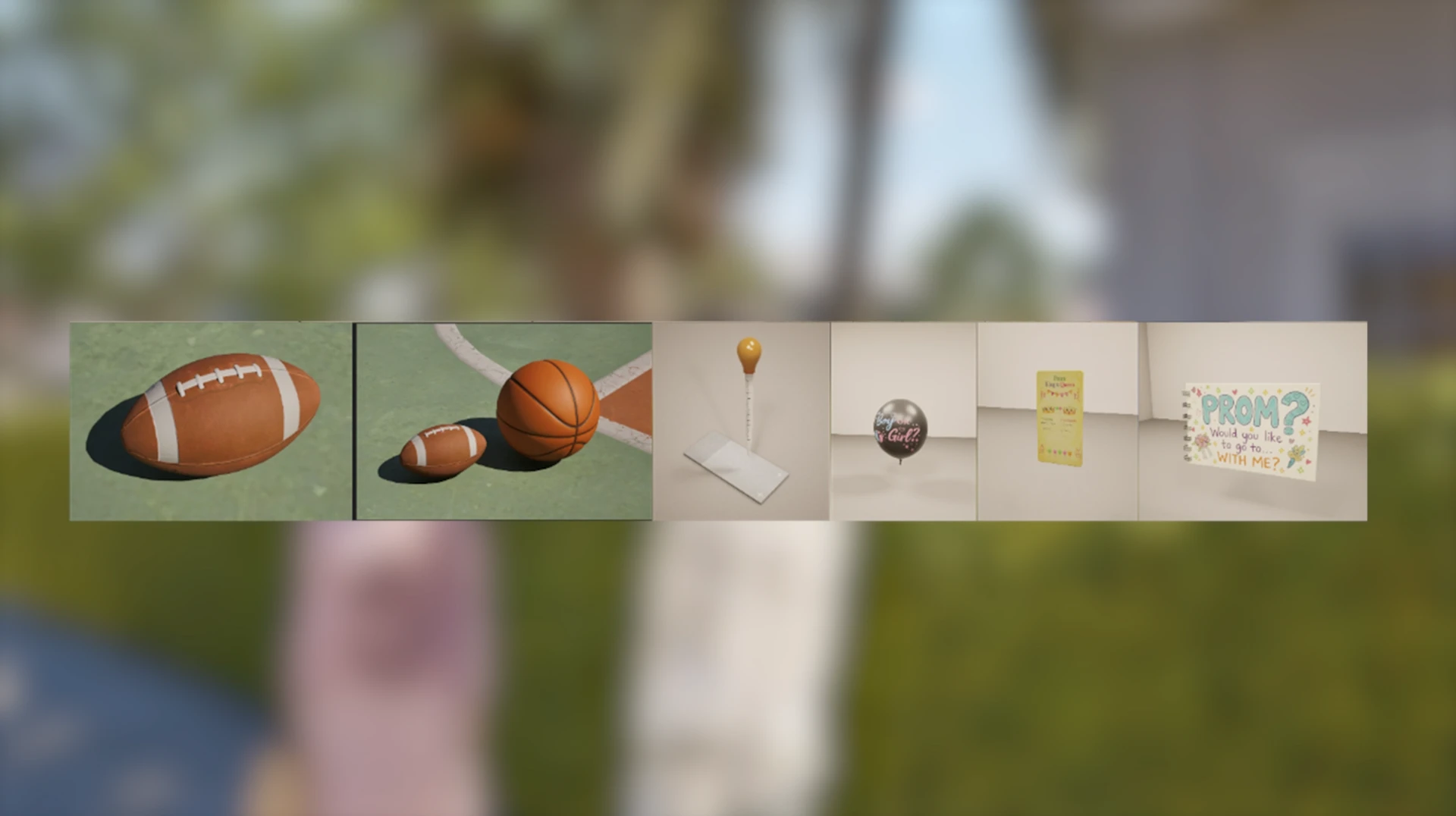 InZOI: спортивные атрибуты школы — инвентарь и предметы для активностей