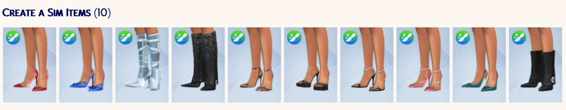 Textured buckle boots from the Stiletto Slice set by Madlen for The Sims 4