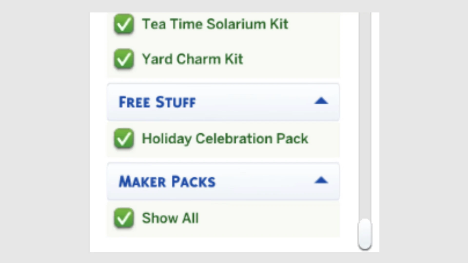 The Sims 4 Gallery filters preview