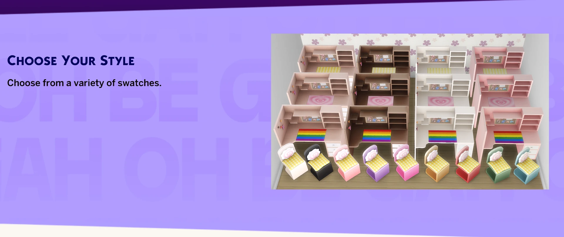 Chair and headphone stand from HYDRA's study set for Sims 4