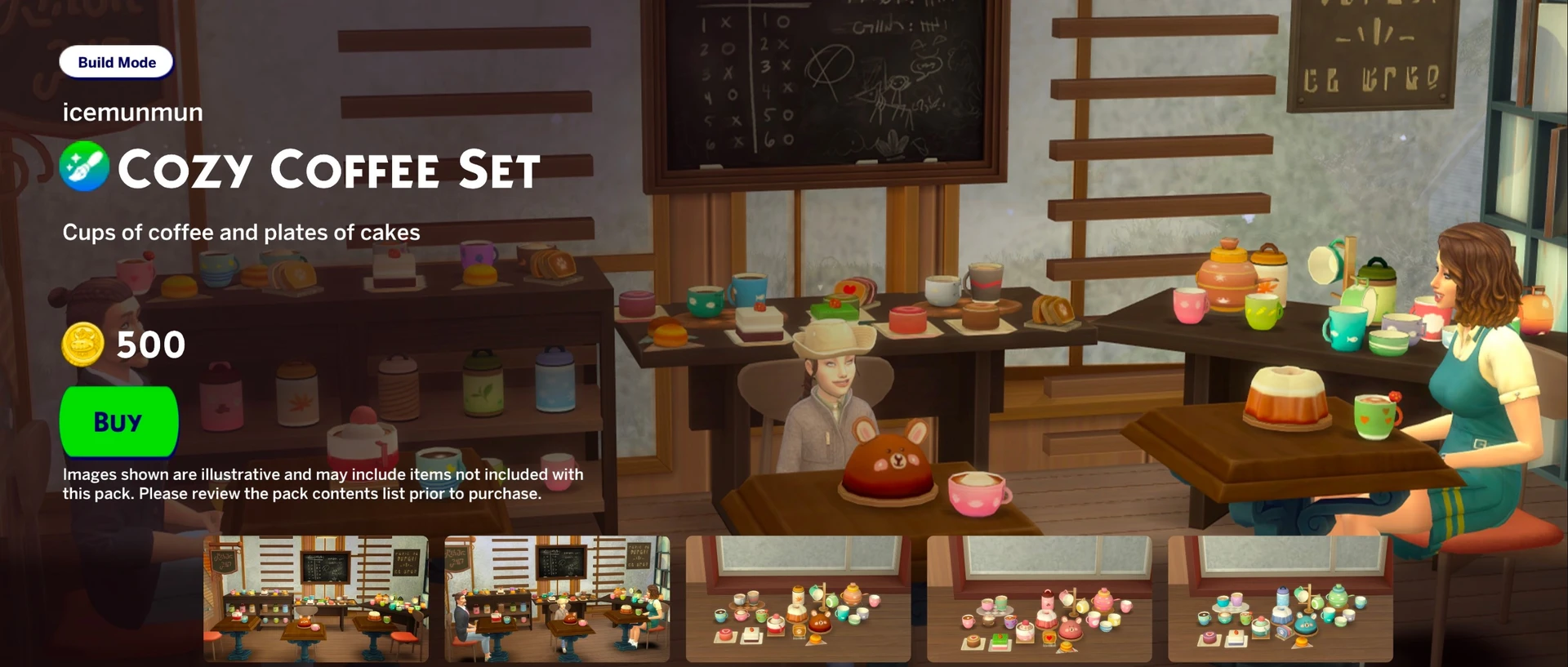 Cozy Coffee Maker Pack в The Sims 4 Marketplace: декоративный набор для кофейной зоны и домашней мини‑кофейни