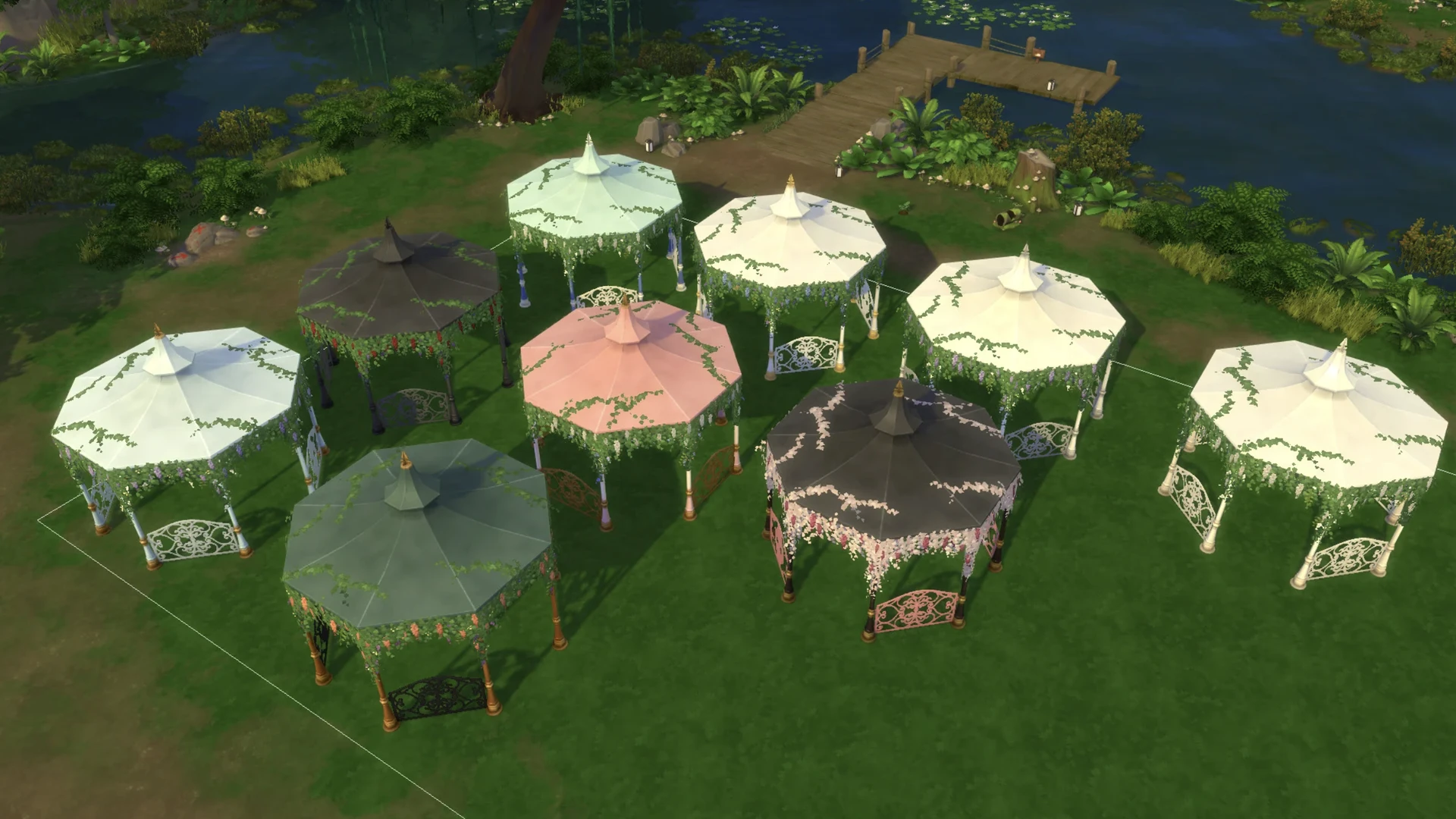 Эксклюзивный бонус бандла The Sims 4 × «Бриджертоны»: беседка «Бриджертон-хаус»